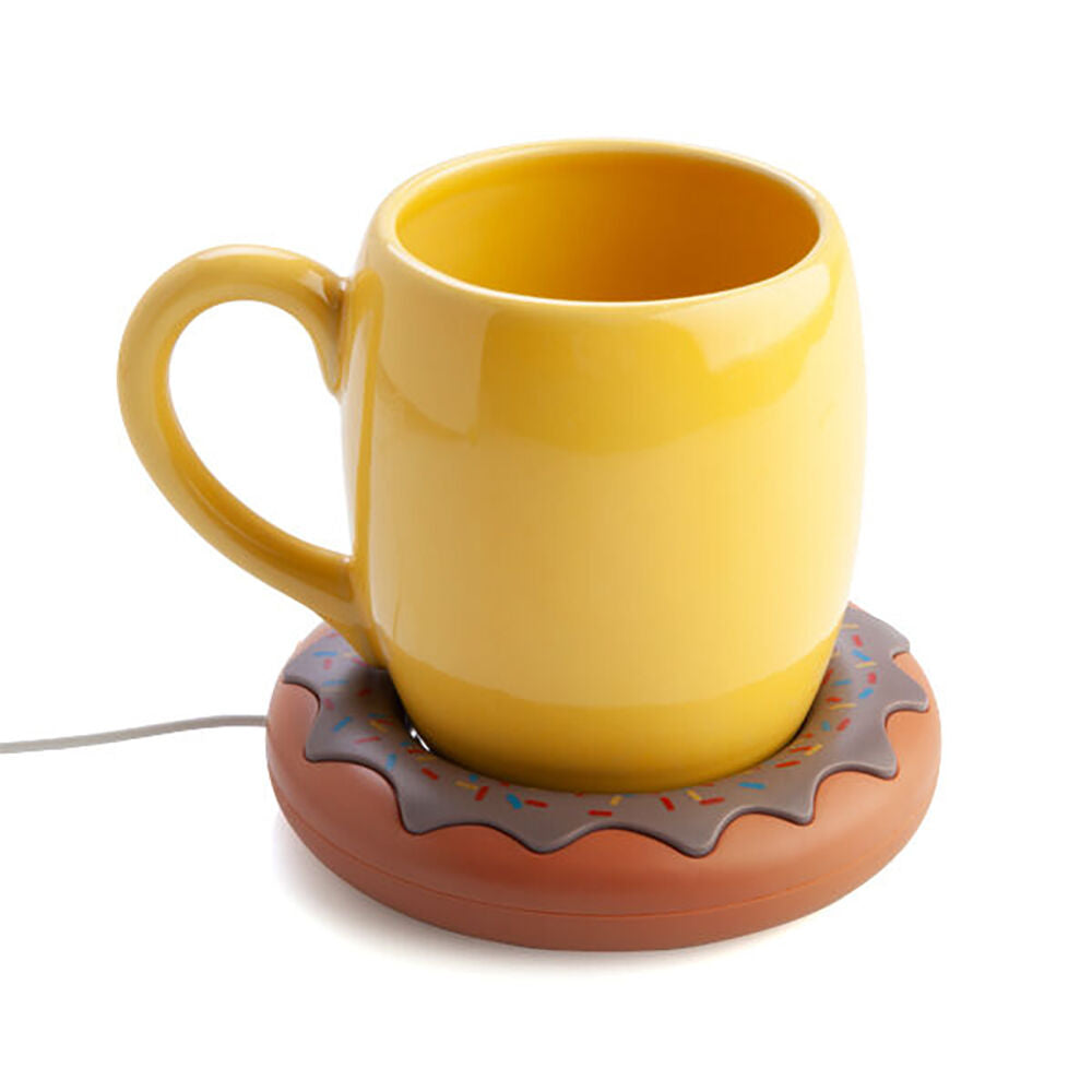 Mdi USB Coffee Cup Warmer Mug Heater Plate Desktop/Laptop Accessory Donut — image 4