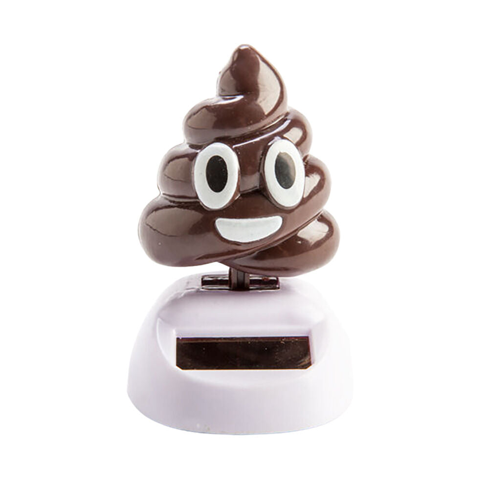 Koolface Desk Car Dashboard Decoration Solar Dancing Poo Figure Toy