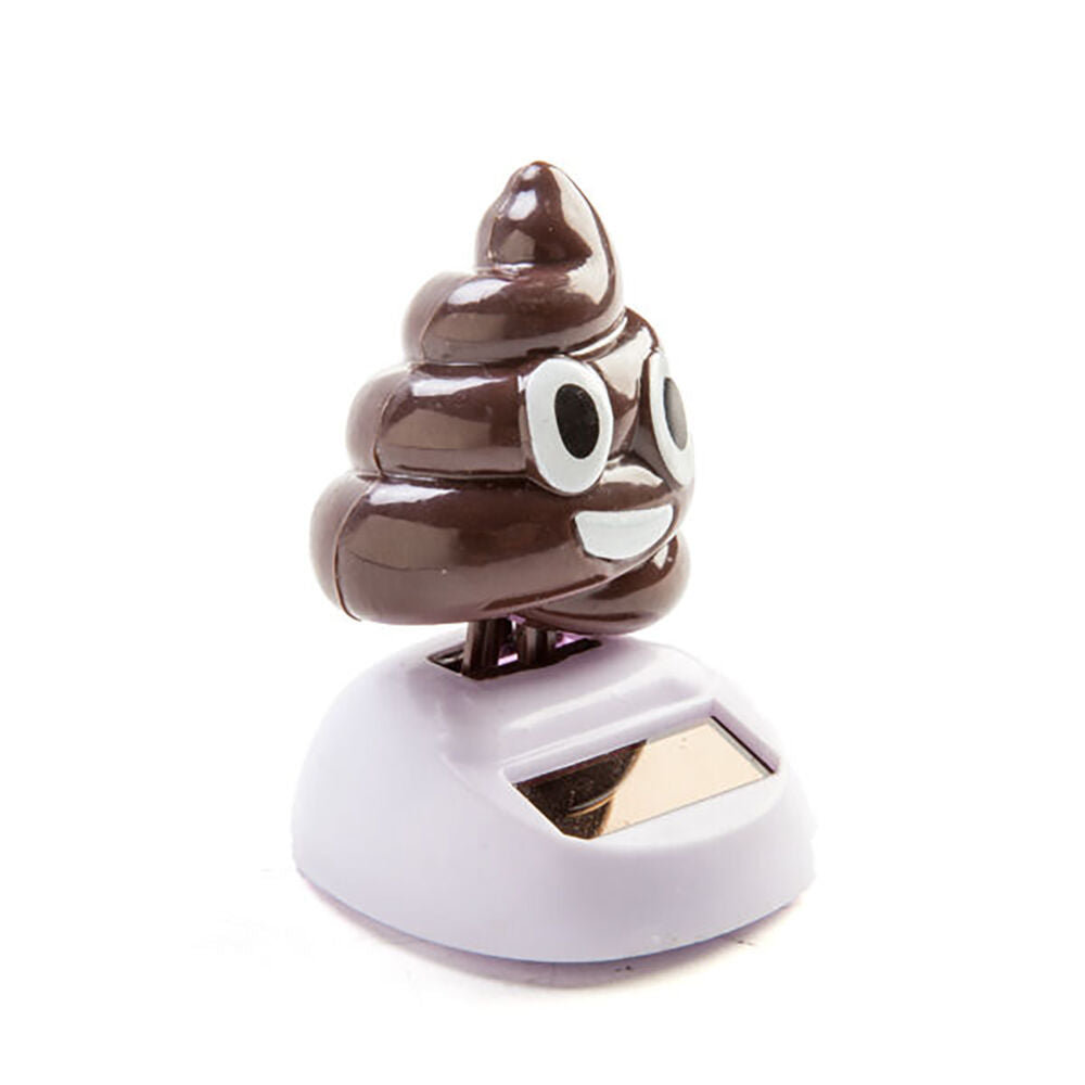 Koolface Desk Car Dashboard Decoration Solar Dancing Poo Figure Toy — image 2