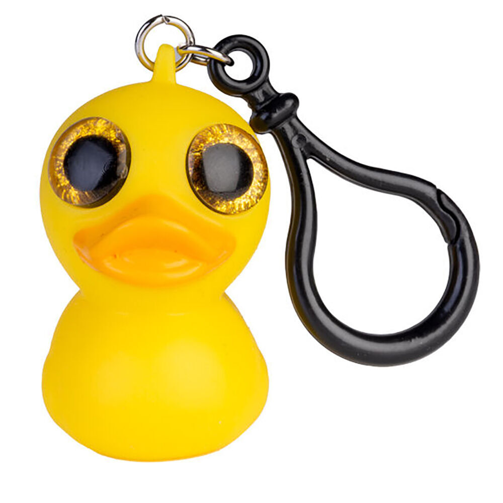 Mdi Eye Popping Keychain Duck Stress Relief Squeeze Toy 4.6x5.4cm Yellow (6 Pack) — image 2