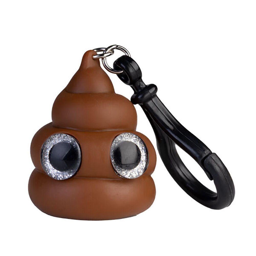 Koolface Eye Popping Keychain/Keyring Poo Squeeze Fidget Toy 3.5x4.2cm Brown (6 Pack) — image 2
