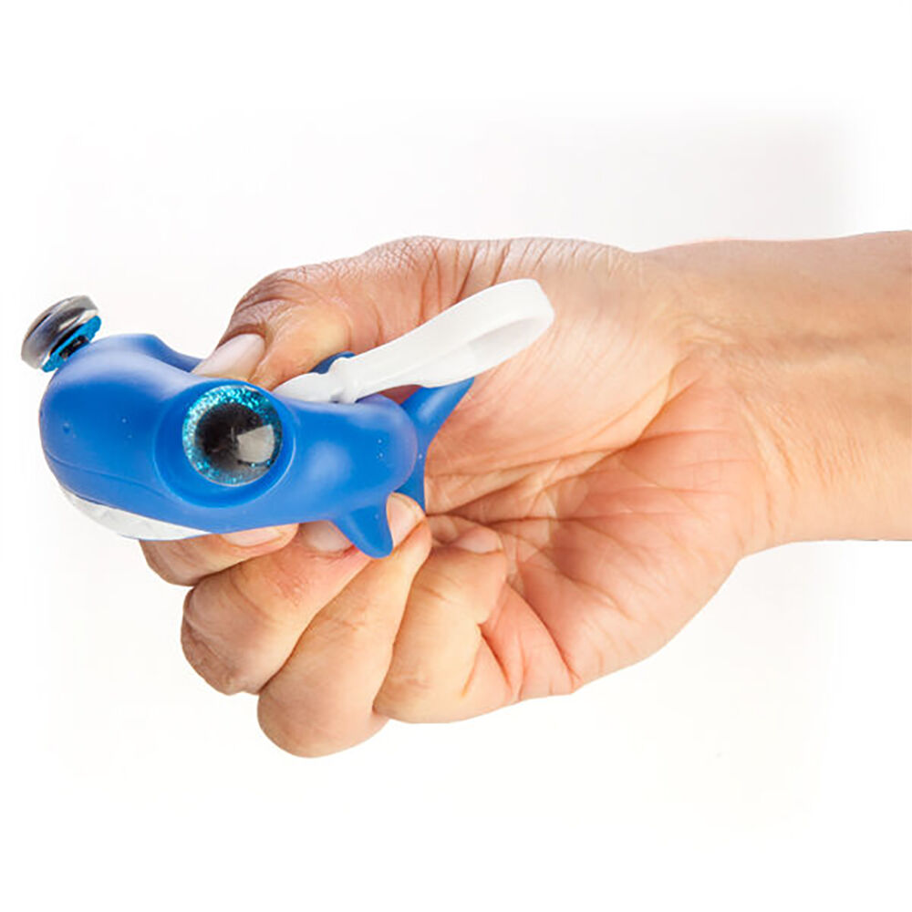 Shark Bay Eye Popping Keychain/Keyring Shark Squeeze Toy 6.9x4.9cm Blue — image 3