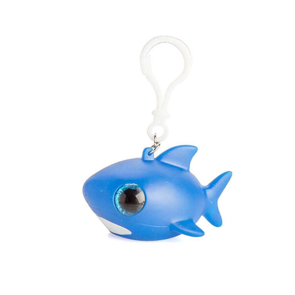 Shark Bay Eye Popping Keychain/Keyring Shark Squeeze Toy 6.9x4.9cm Blue (6 Pack) — image 2