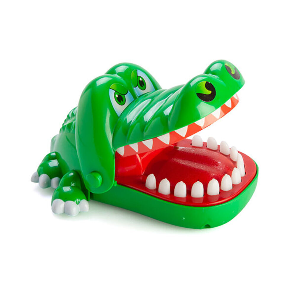 Mdi Crocodile Chomp Toy w/ Shot Glasses Novelty Drinking Game 18x17cm Green (2 Pack) — image 4