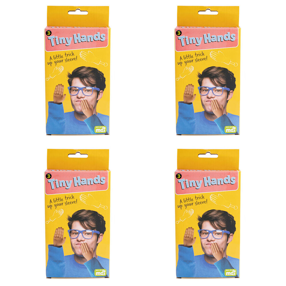 Mdi Tiny Hands Prop w/ Stick Kids/Children Hilarious Prank Toy 3y+ (4 Pack)