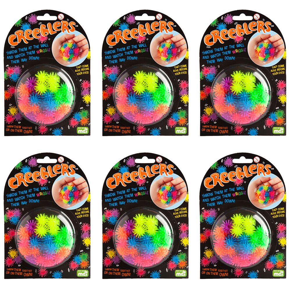 Mdi Creeblers Crawlies Kids/Children Sensory/Tactile Fidget Play Toy 3y+ (6 Pack)