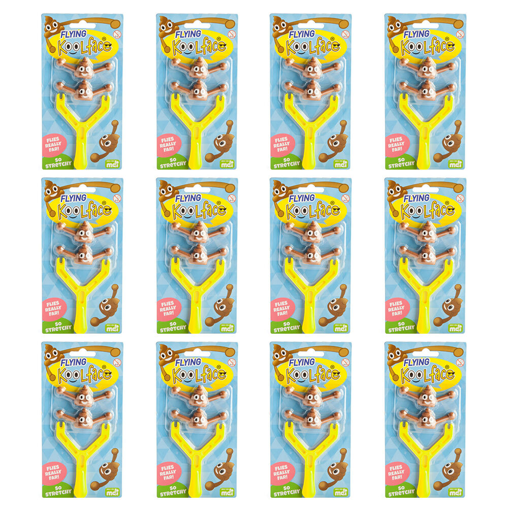 Koolface Flying Smiling Poo Funny Flying/Throwable Emoji Toy 10x19.5cm 5y+ (12 Pack)
