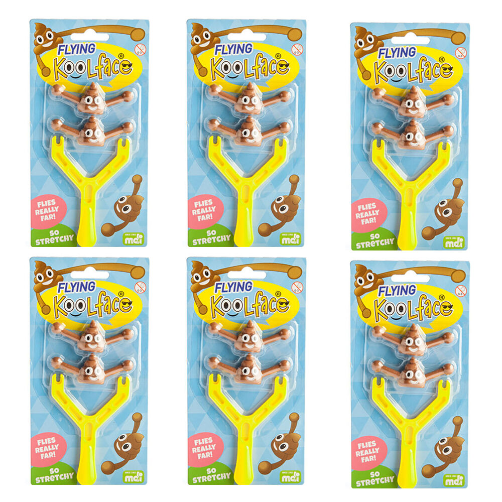 Koolface 6PK Flying Smiling Poo Emoji Toy 10x19.5cm 5y+