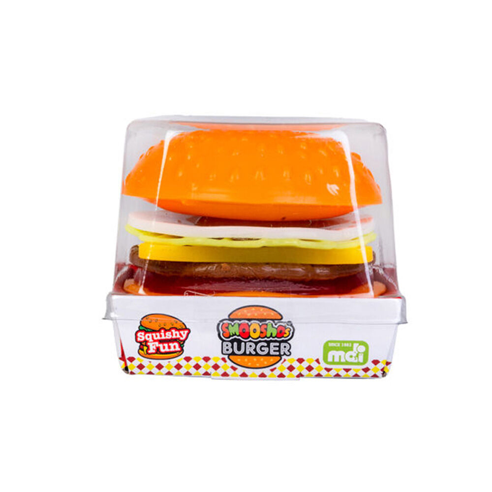 Smooshos 7pc Smooshos Build Your Own Burger Squishy Ball Childrens Toy 7x7x7.5cm (3 Pack) — image 2