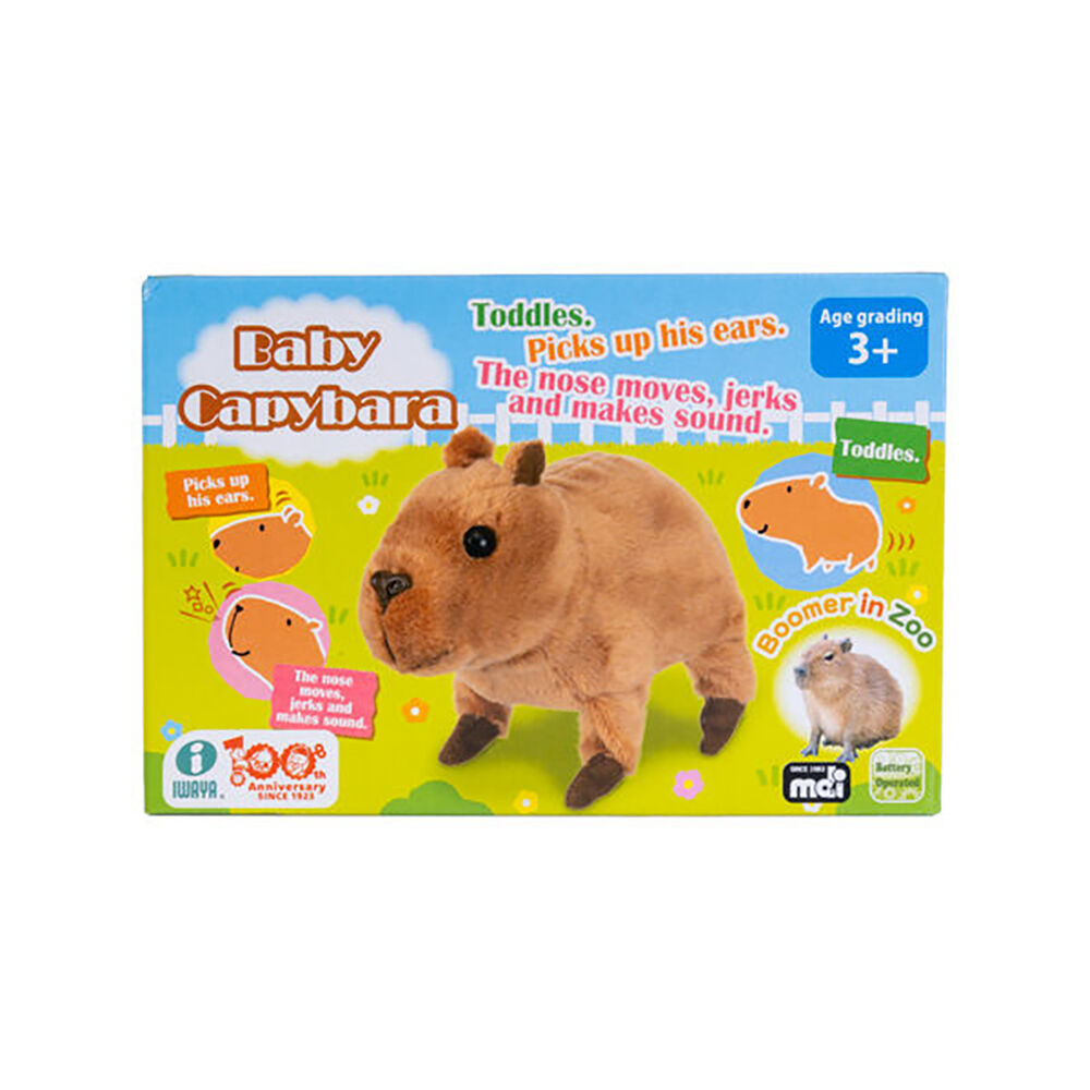 Capybara MDI Animated Baby Capybara Pet Battery Operated Plush Toy 18x13cm Brown 3y+ — image 5