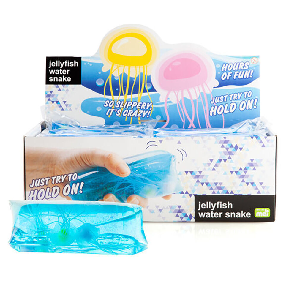 Aquaworld Large Jellyfish Snake Toy Water Wriggler Kids Sensory Play Blue (4 Pack) — image 5