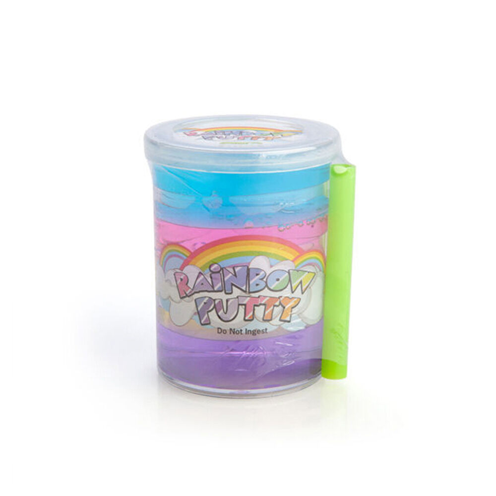 Mdi Multi-Colour Rainbow Putty Slime Jar Kids Toy 5.9x5.9x7.6cm Assorted (6 Pack) — image 2