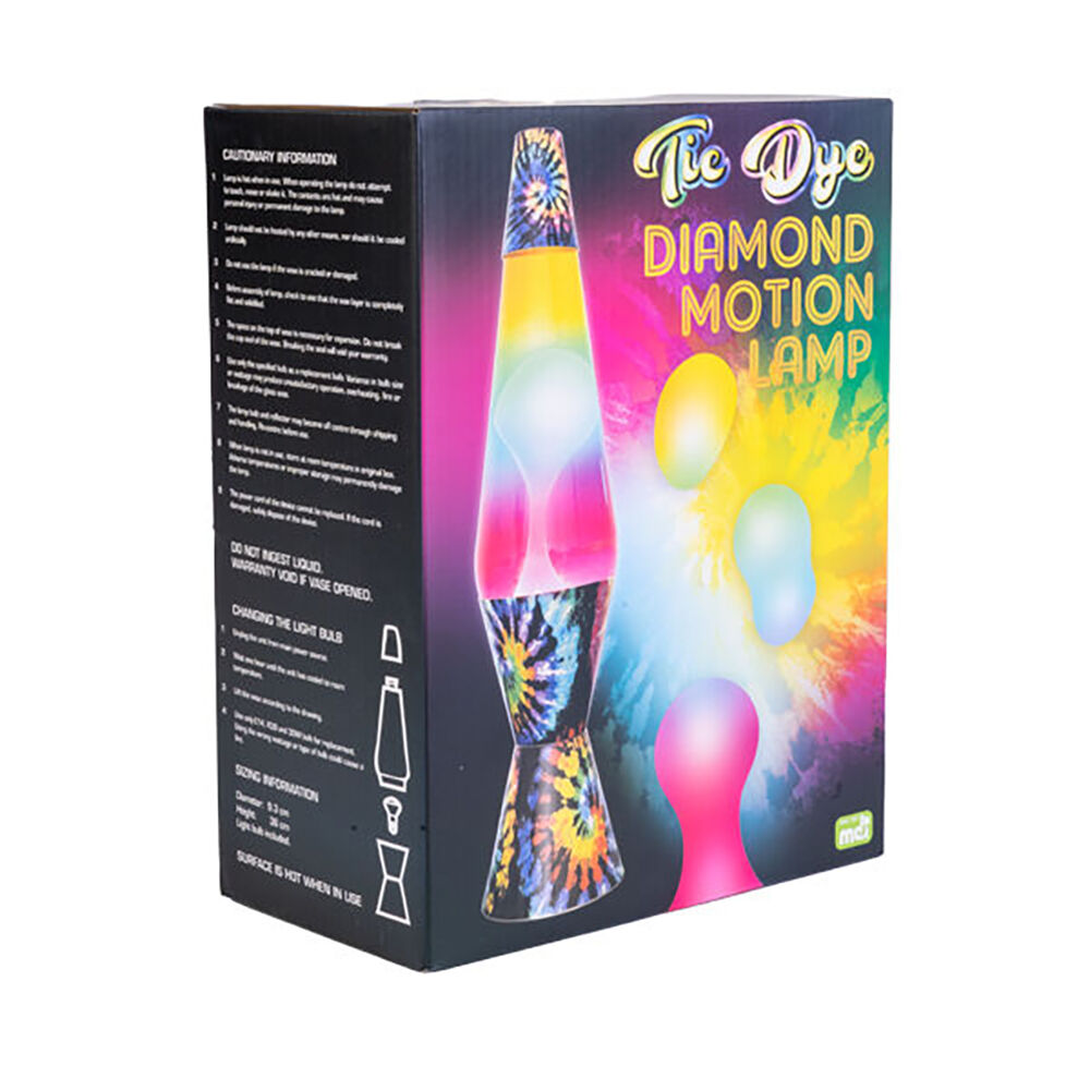 Mdi Diamond Motion Lamp Night Light Bedside Tabletop Bedroom Decor Tie Dye — image 4