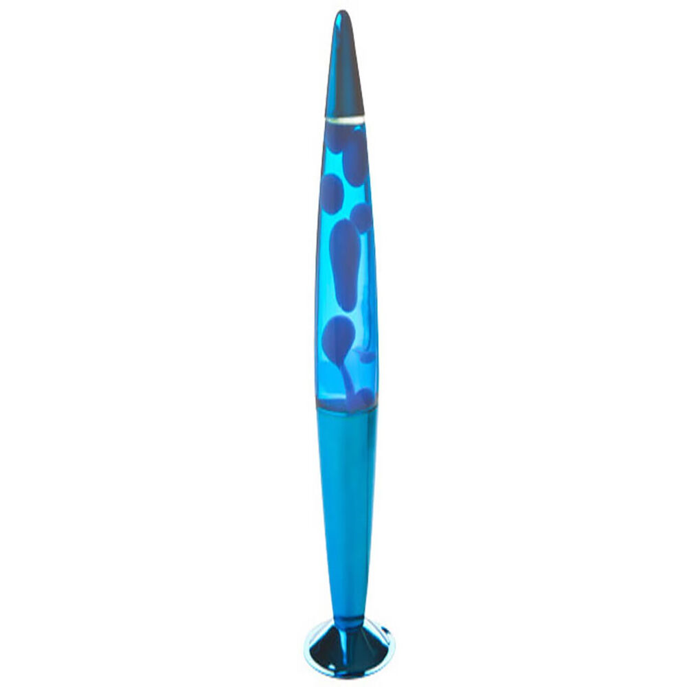 Mdi Metallic Peace Motion Lamp Display Light Retro Decor 10.5x41cm Blue
