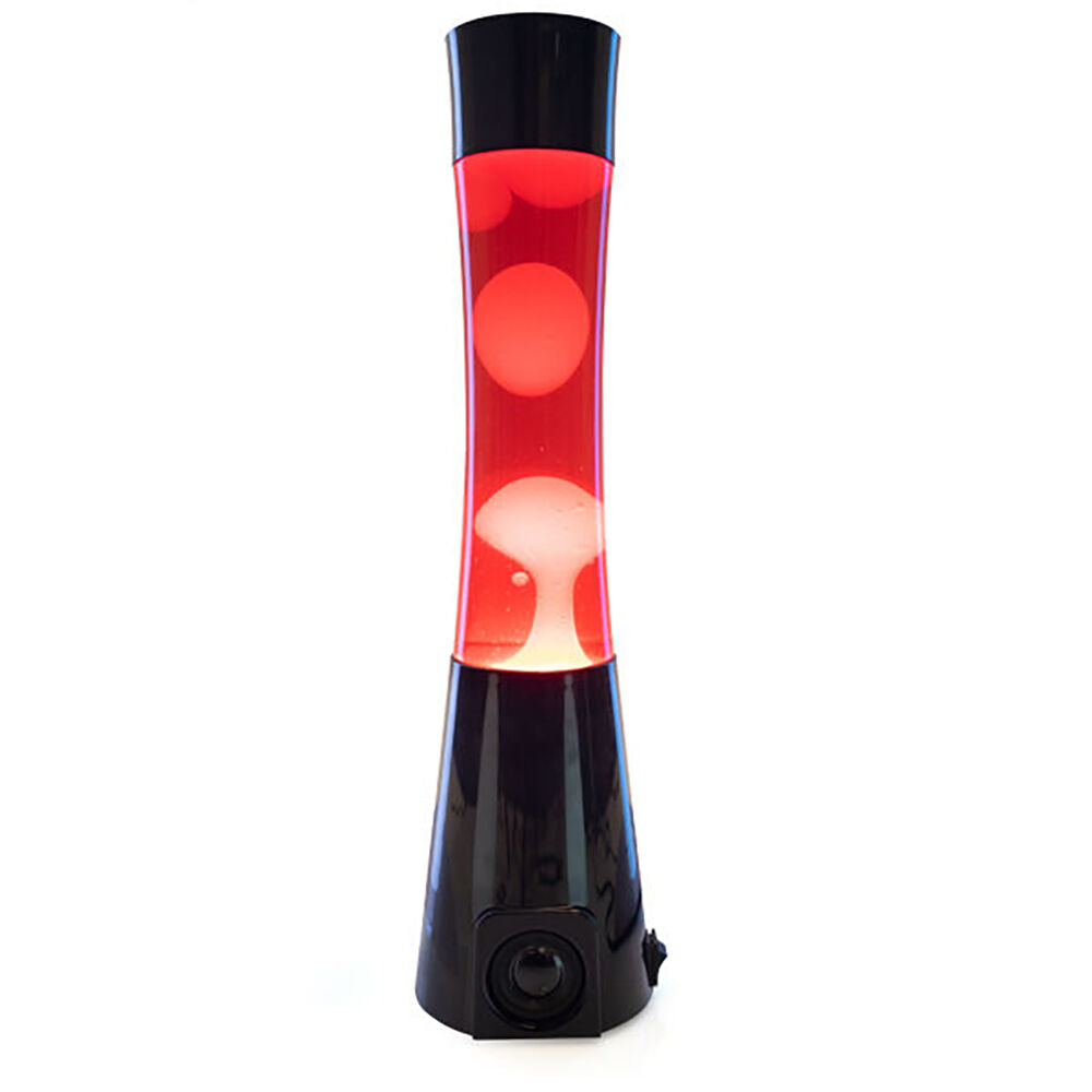 Art + Tech Motion Lamp Speaker LED Light Bluetooth Decor 11.2x40cm Black/Red — image 3