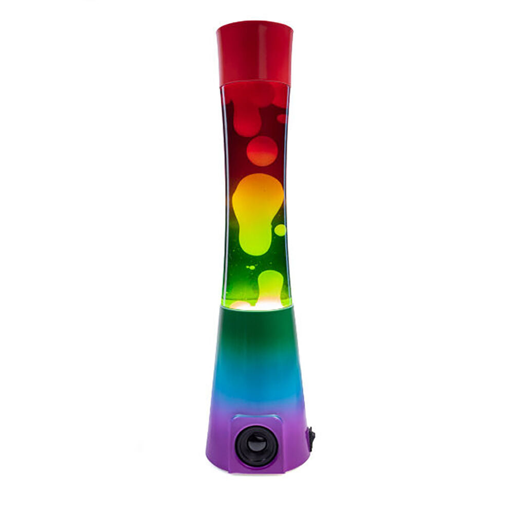 Art + Tech Motion Lava Lamp 40cm Rainbow Decor LED Light Bluetooth Speaker
