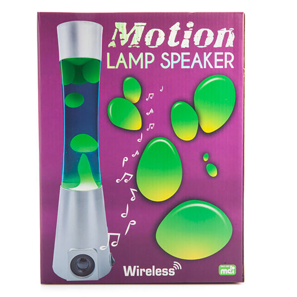 Art + Tech Motion Lava Lamp 40cm Silver/Blue LED Light Bluetooth Speaker — image 5
