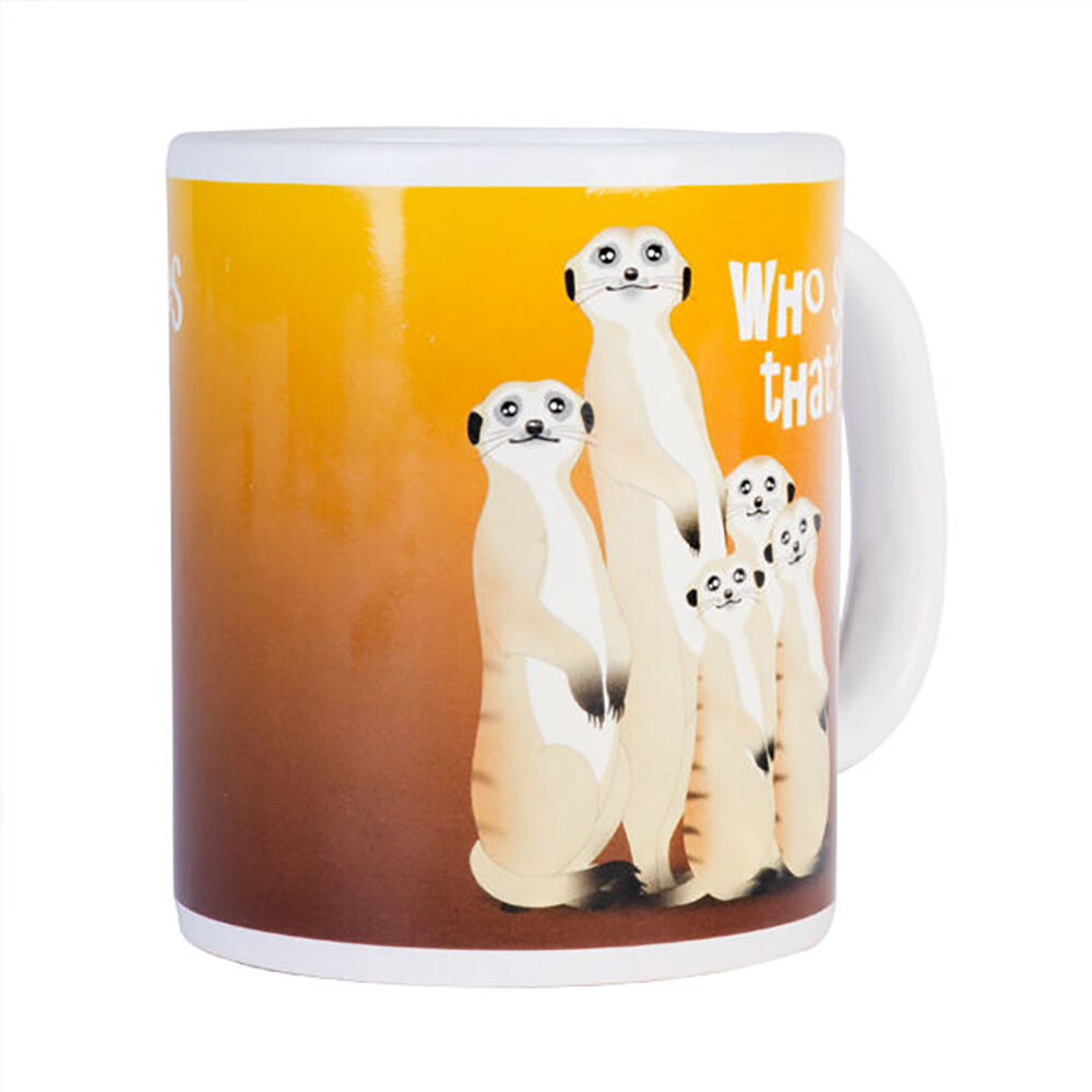 Meerkat Ceramic Coffee Mug Drinkware 115x95mm - Yellow — image 3