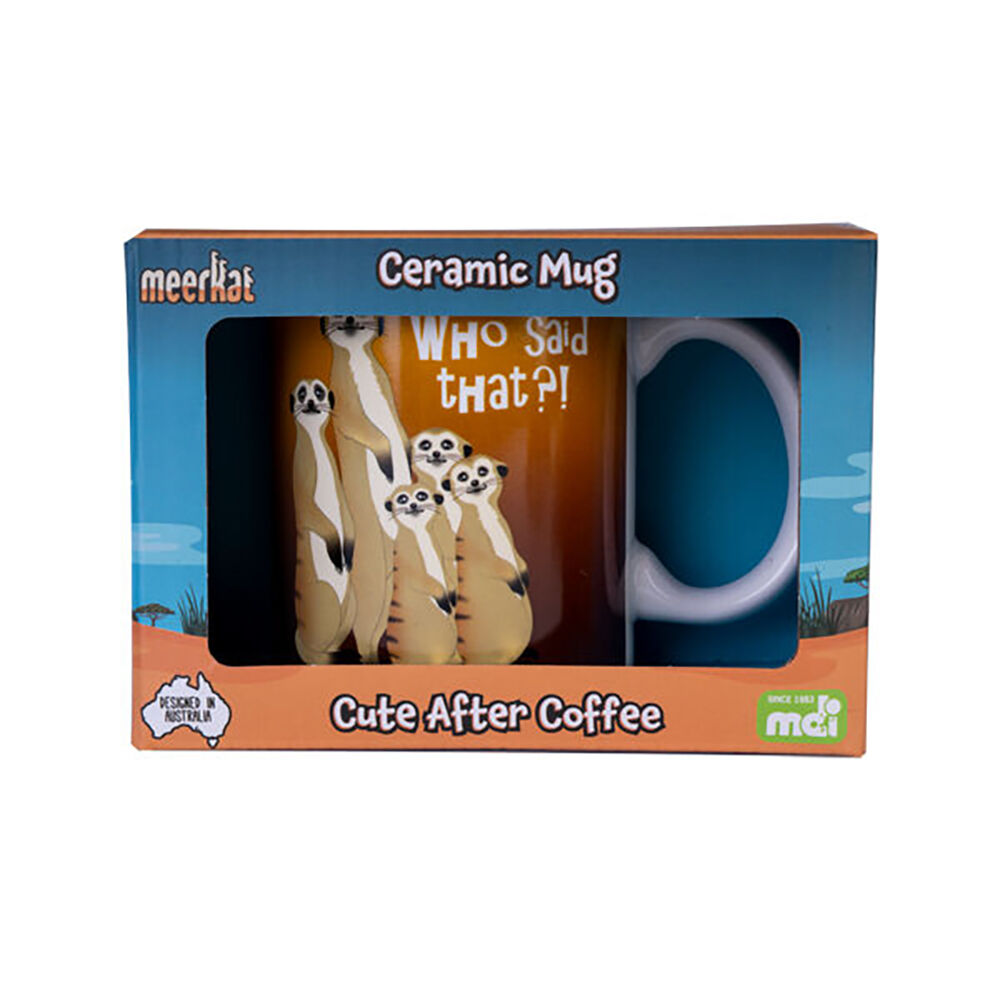 Meerkat Ceramic Coffee Mug Drinkware 115x95mm - Yellow — image 4
