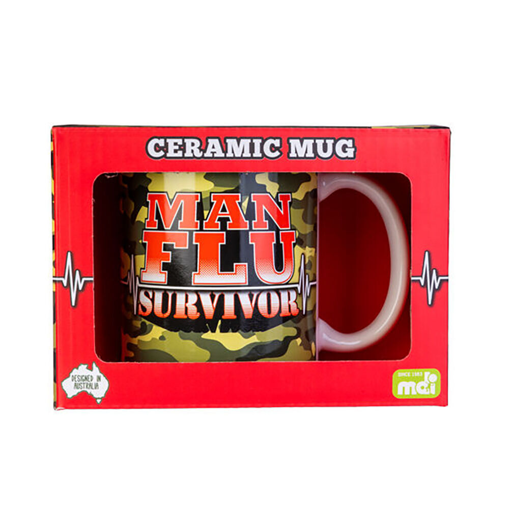 Mdi Ceramic Coffee Mug Drinkware 115x95mm - Man Flu Survivor (3 Pack) — image 5