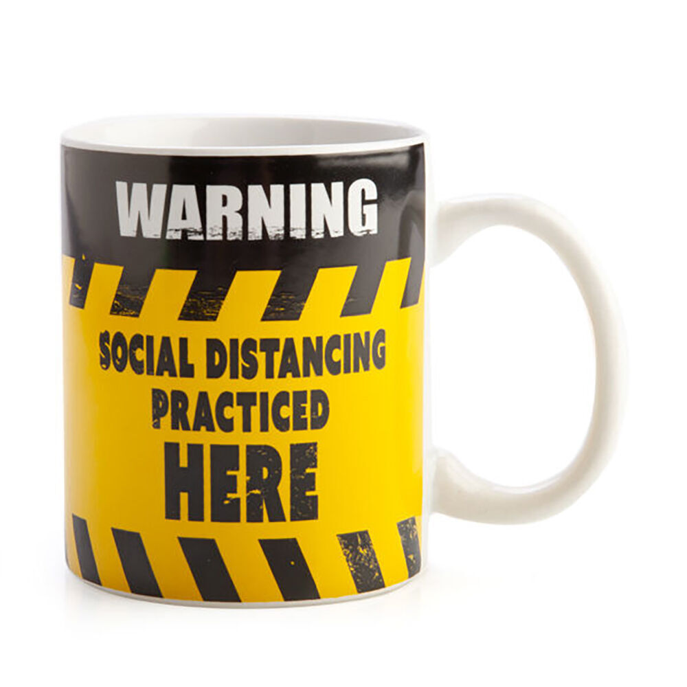 Mdi Ceramic Coffee Mug/Tea Cup Drinkware 115x95mm Social Distance Practice (6 Pack) — image 2