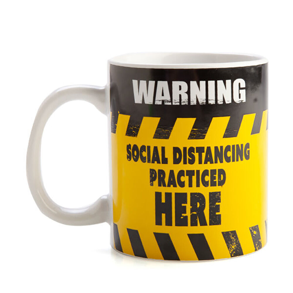 Mdi Ceramic Coffee Mug/Tea Cup Drinkware 115x95mm Social Distance Practice (6 Pack) — image 3