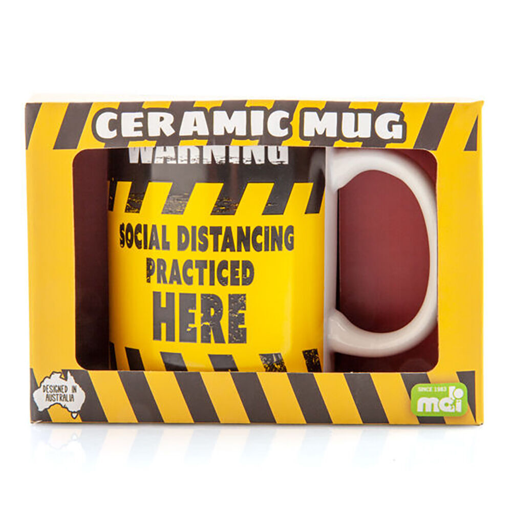 Mdi Ceramic Coffee Mug/Tea Cup Drinkware 115x95mm Social Distance Practice (6 Pack) — image 5