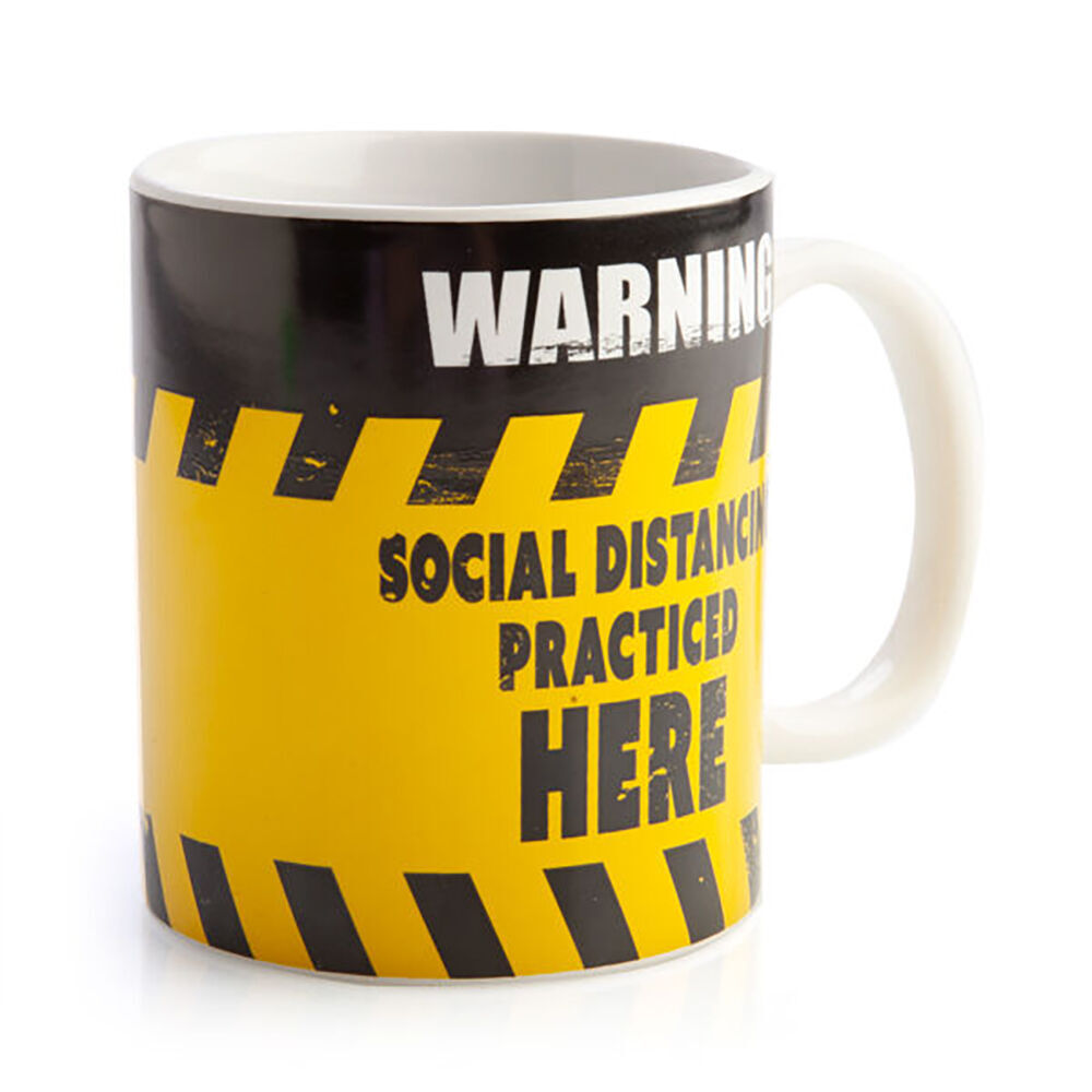Mdi Ceramic Coffee Mug/Tea Cup Drinkware 115x95mm Social Distance Practice (6 Pack) — image 4