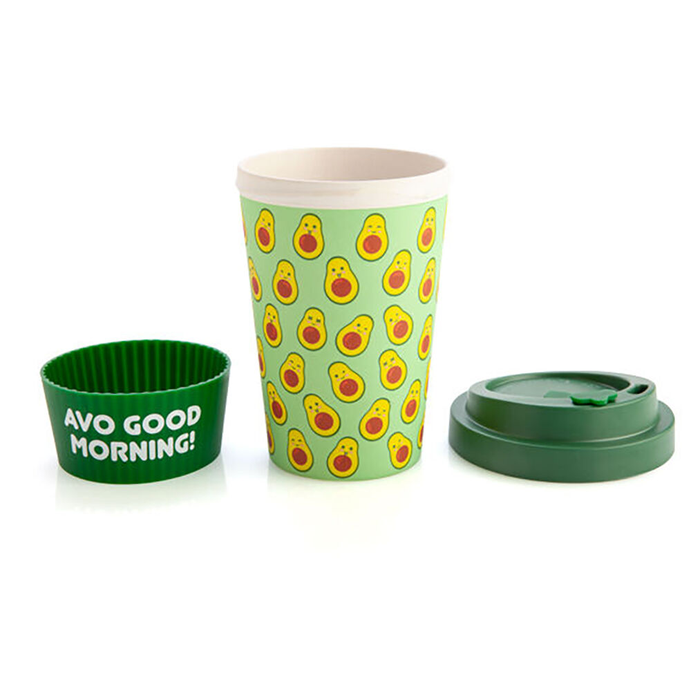 Eco-To-Go Bamboo 470ml Travel Coffee Cup/Mug 6.5x14.5cm Avocado — image 2