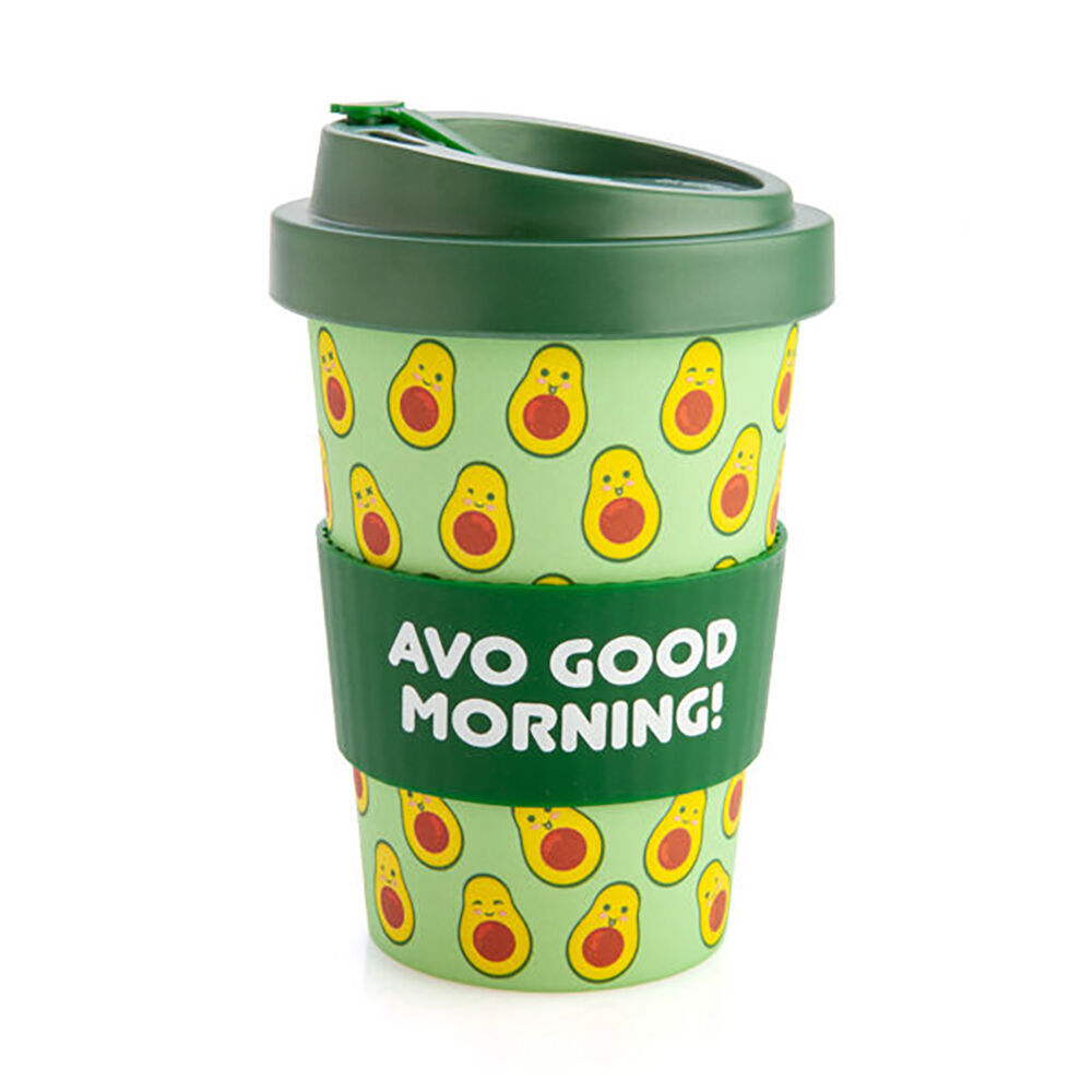 Eco-To-Go Bamboo 470ml Travel Coffee Cup/Mug 6.5x14.5cm Avocado (2 Pack) — image 2