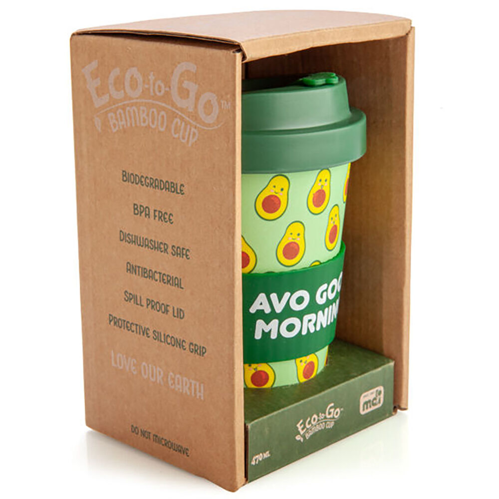 Eco-To-Go Bamboo 470ml Travel Coffee Cup/Mug 6.5x14.5cm Avocado — image 4
