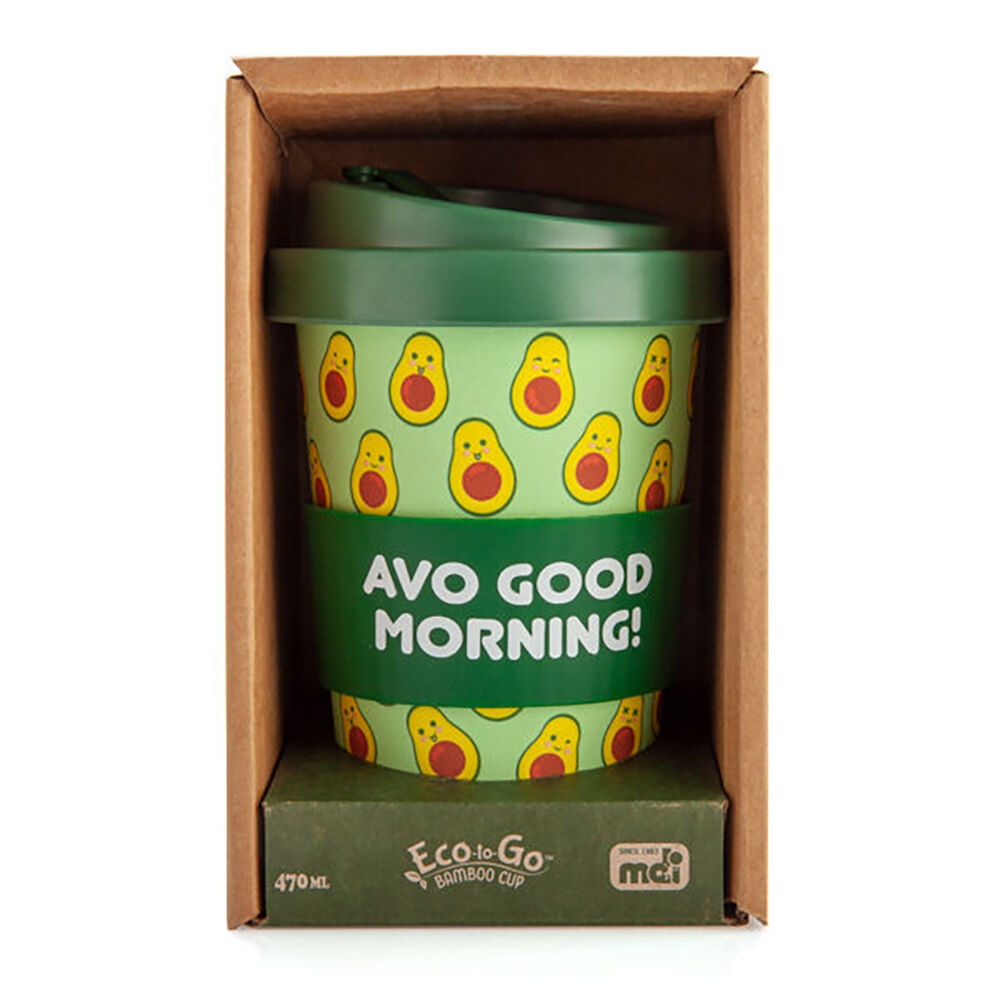 Eco-To-Go Bamboo 470ml Travel Coffee Cup/Mug 6.5x14.5cm Avocado — image 3
