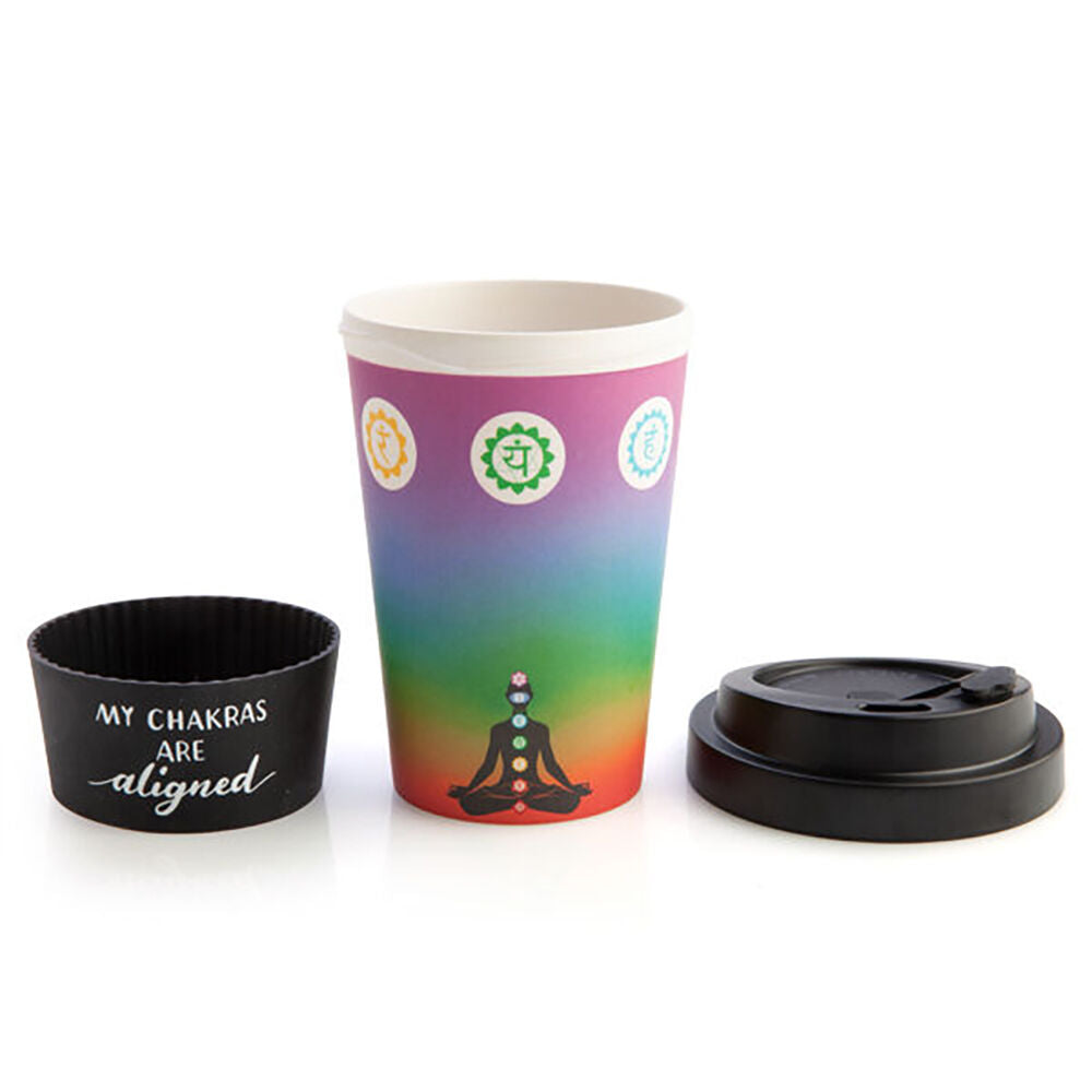 Eco-To-Go Bamboo 470ml Travel Coffee Cup/Mug 6.5x14.5cm Chakra (6 Pack) — image 4