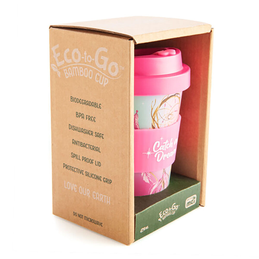 Eco-To-Go Bamboo 470ml Travel Coffee Cup 6.5x14.5cm Dreamcatcher (3 Pack) — image 3