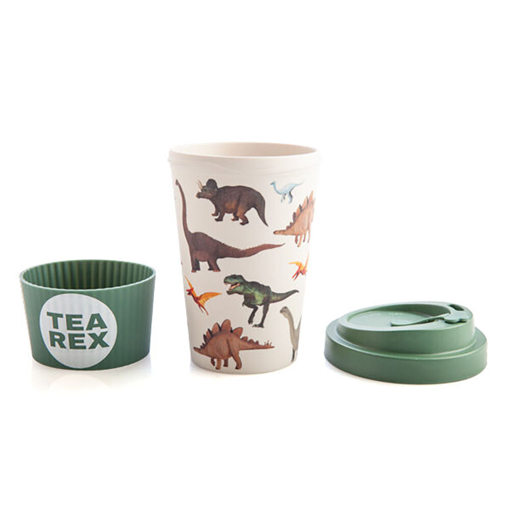 Dino Island Eco-To-Go Bamboo 470ml Travel Coffee Cup/Mug 6.5x14.5cm Dino — image 2