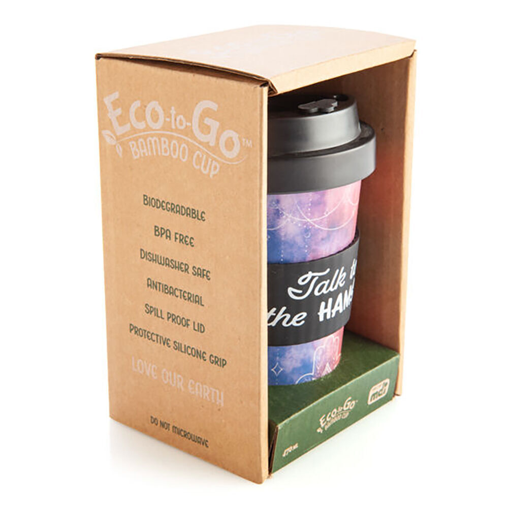 Eco-To-Go Bamboo 470ml Reusable Travel Coffee Cup 6.5x14.5cm Hamsa (6 Pack) — image 2