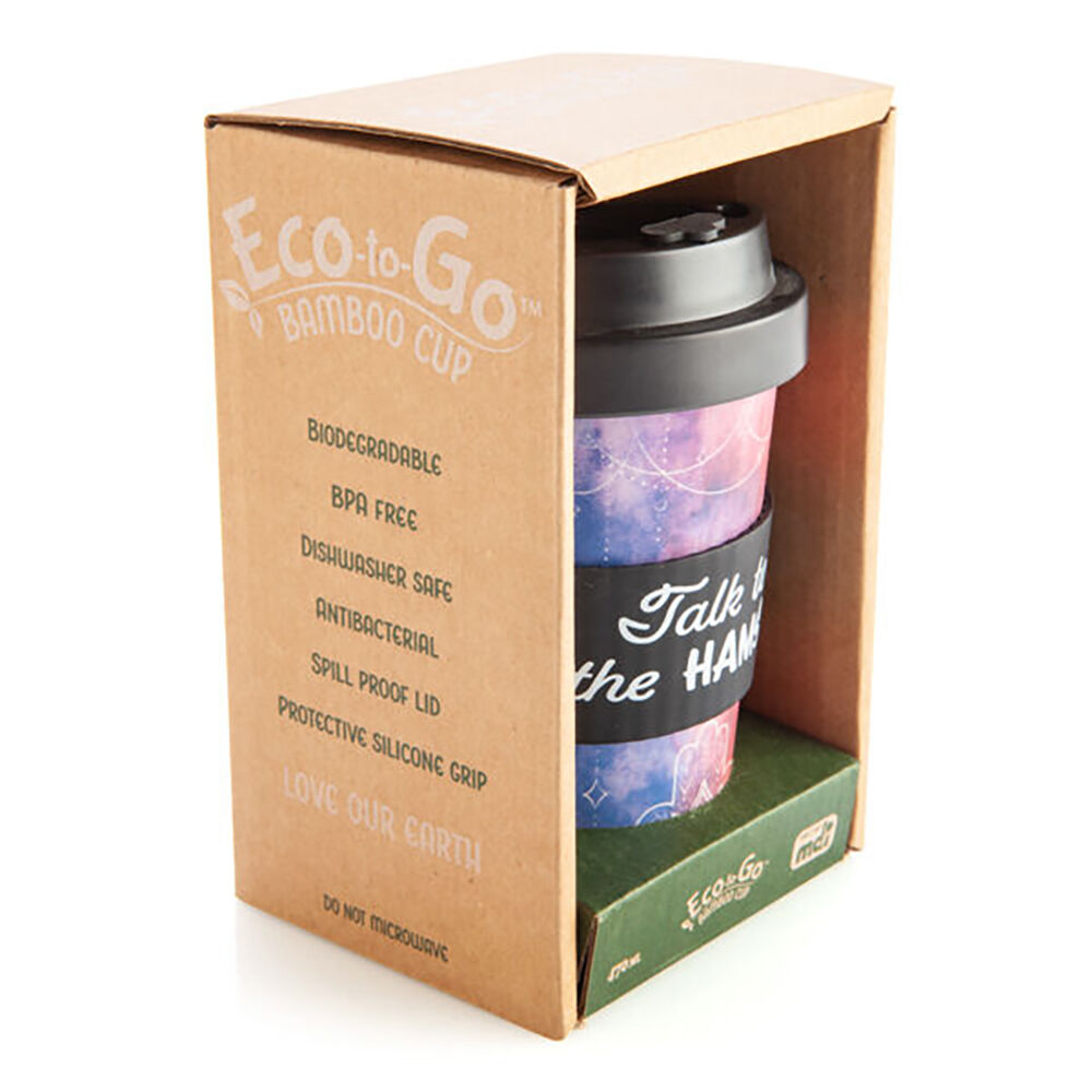 Eco-To-Go Bamboo 470ml Reusable Travel Coffee Cup 6.5x14.5cm Hamsa — image 4