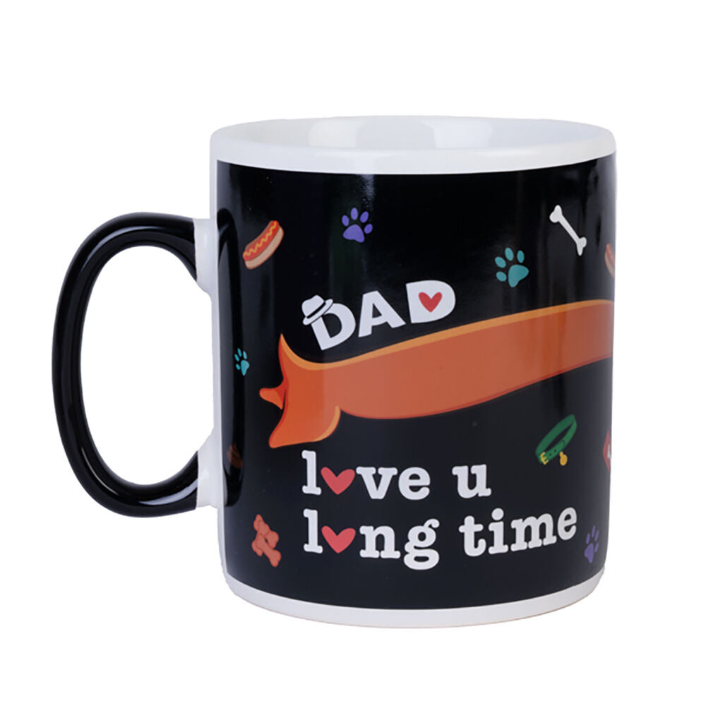 Mdi Giant Mug Dachshund Dad Home/Kitchen Drinkware Coffee/Tea Mug Black (2 Pack) — image 2