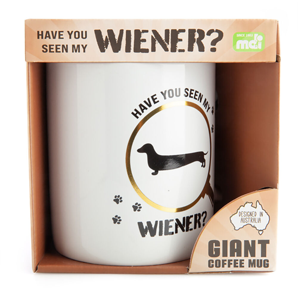 Furever Pets Giant Mug Have You Seen My Wiener Drinkware Coffee Mug White — image 4