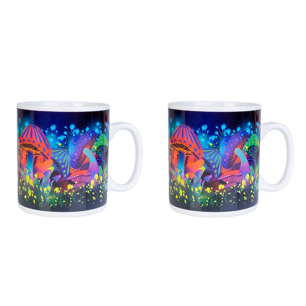 Mdi Giant Mug Mushroom Home/Kitchen Drinkware Coffee/Tea Mug Multicoloured (2 Pack)