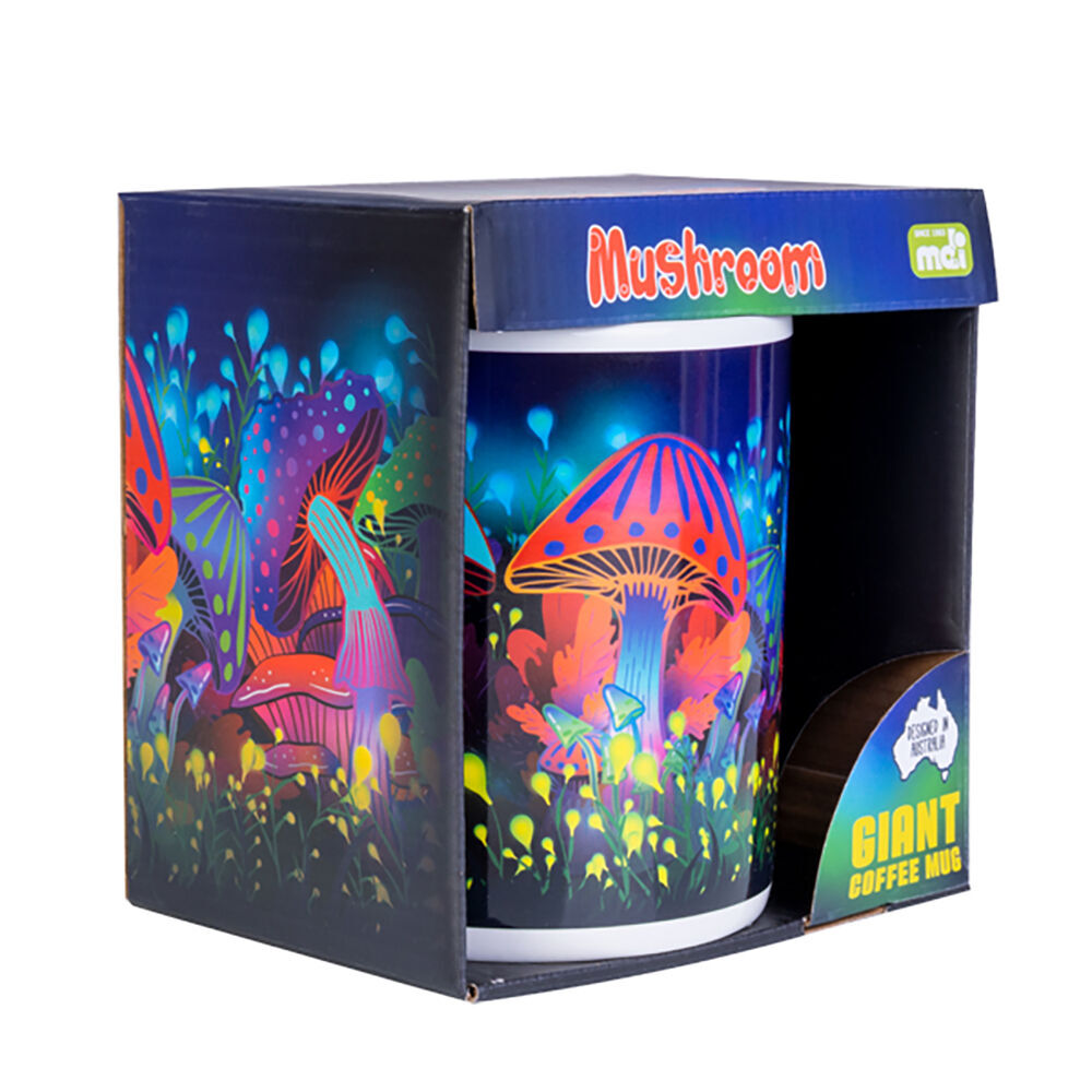 Mdi Giant Mug Mushroom Home/Kitchen Drinkware Coffee/Tea Mug Multicoloured (2 Pack) — image 5