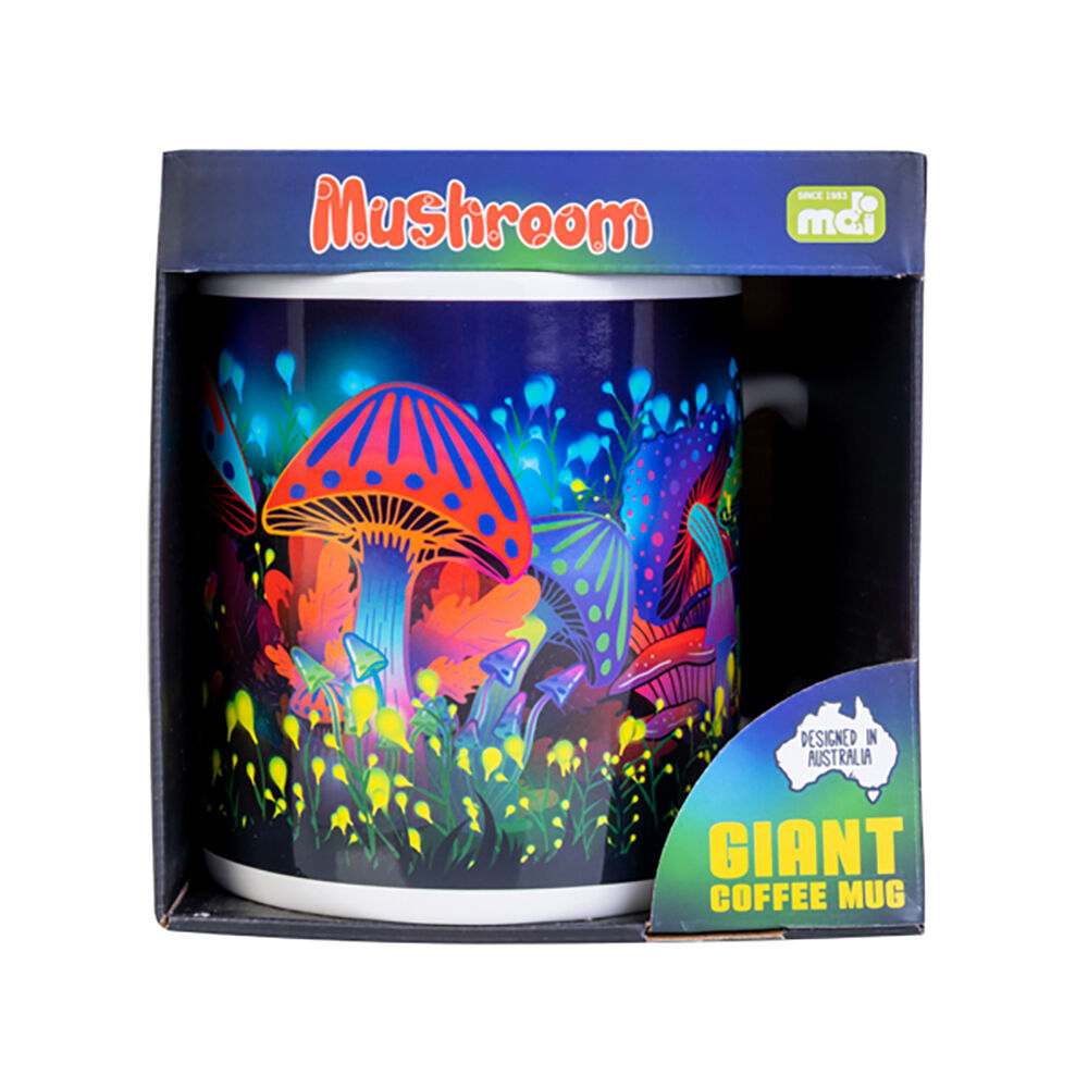 Mdi Giant Mug Mushroom Home/Kitchen Drinkware Coffee/Tea Mug Multicoloured (2 Pack) — image 4