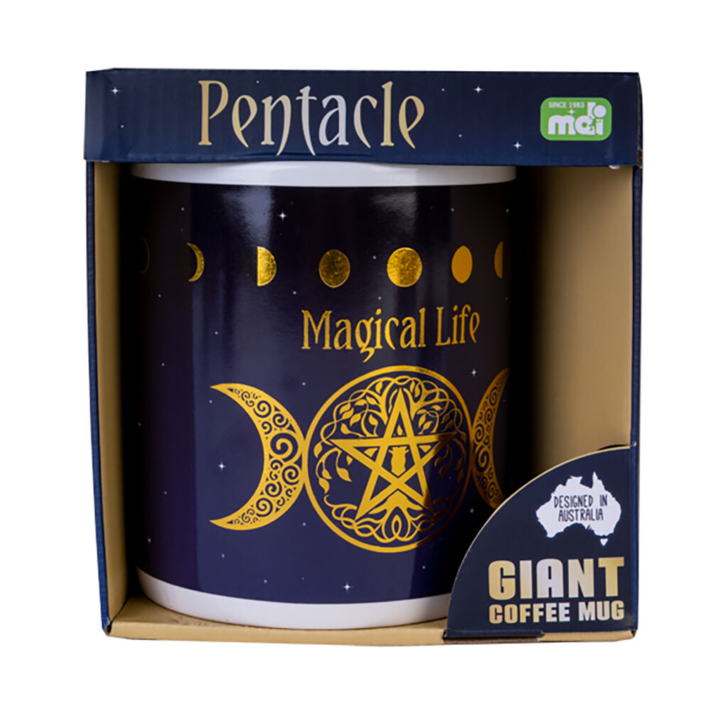 Mdi Giant Mug Pentacle Home/Kitchen Drinkware Oversized Coffee Mug Blue — image 5