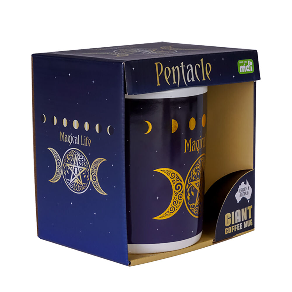 Mdi Giant Mug Pentacle Home/Kitchen Drinkware Oversized Coffee Mug Blue — image 4