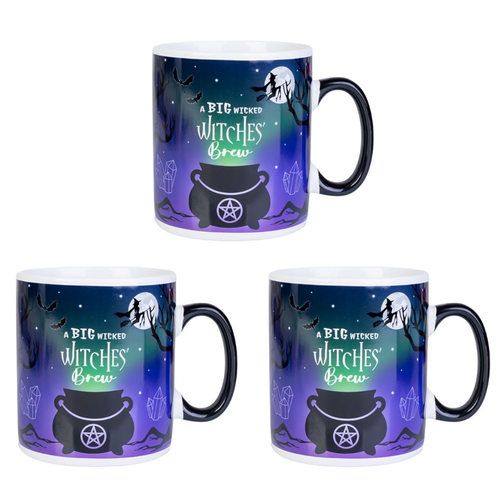 Mdi Giant Mug Witches Cauldron Home/Kitchen Drinkware Coffee Mug Purple (3 Pack)