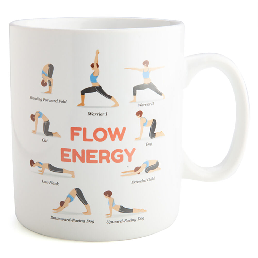Mdi Giant Mug Yoga Home/Kitchen Drinkware Coffee/Tea Mug w/ Handle White