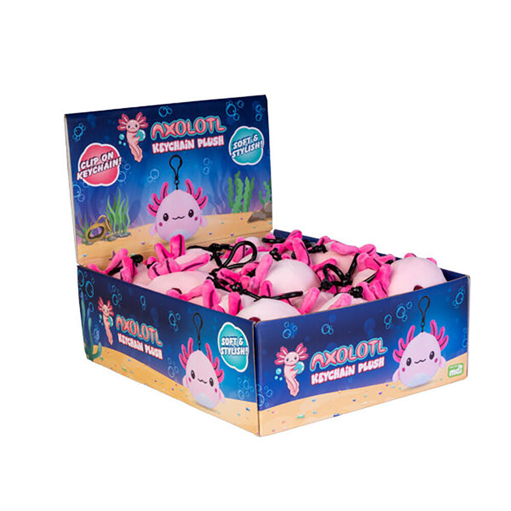 Axolotl Keychain Plush Cute Animal Soft Stuffed Toy Kids Bag Accessory 10cm (8 Pack) — image 4