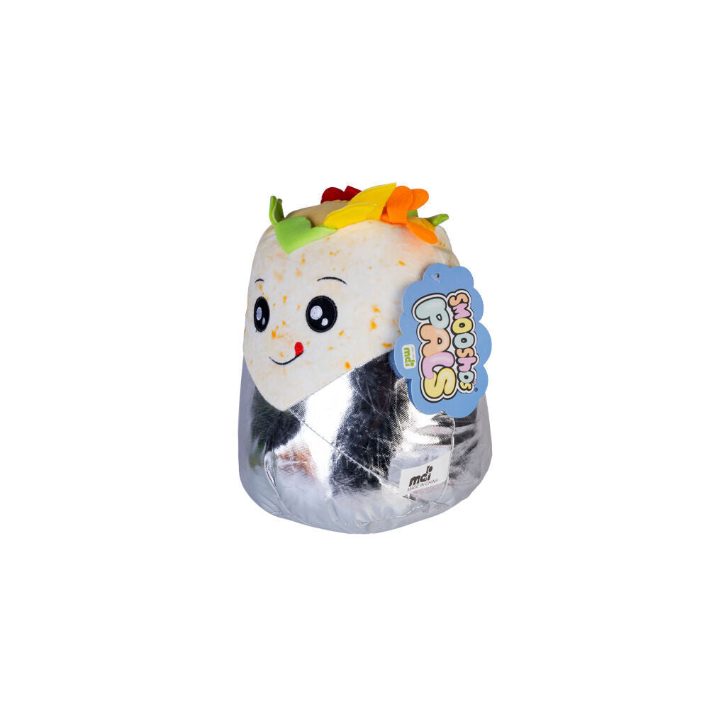 Smooshos 22x16x22cm Burrito Pal Squishy Super Soft Velour Plushie Kids Toy — image 2