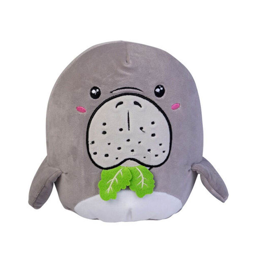 Smooshos 22x16x22cm Dugong Pal Squishy Super Soft Velour Plushie Kids Toy