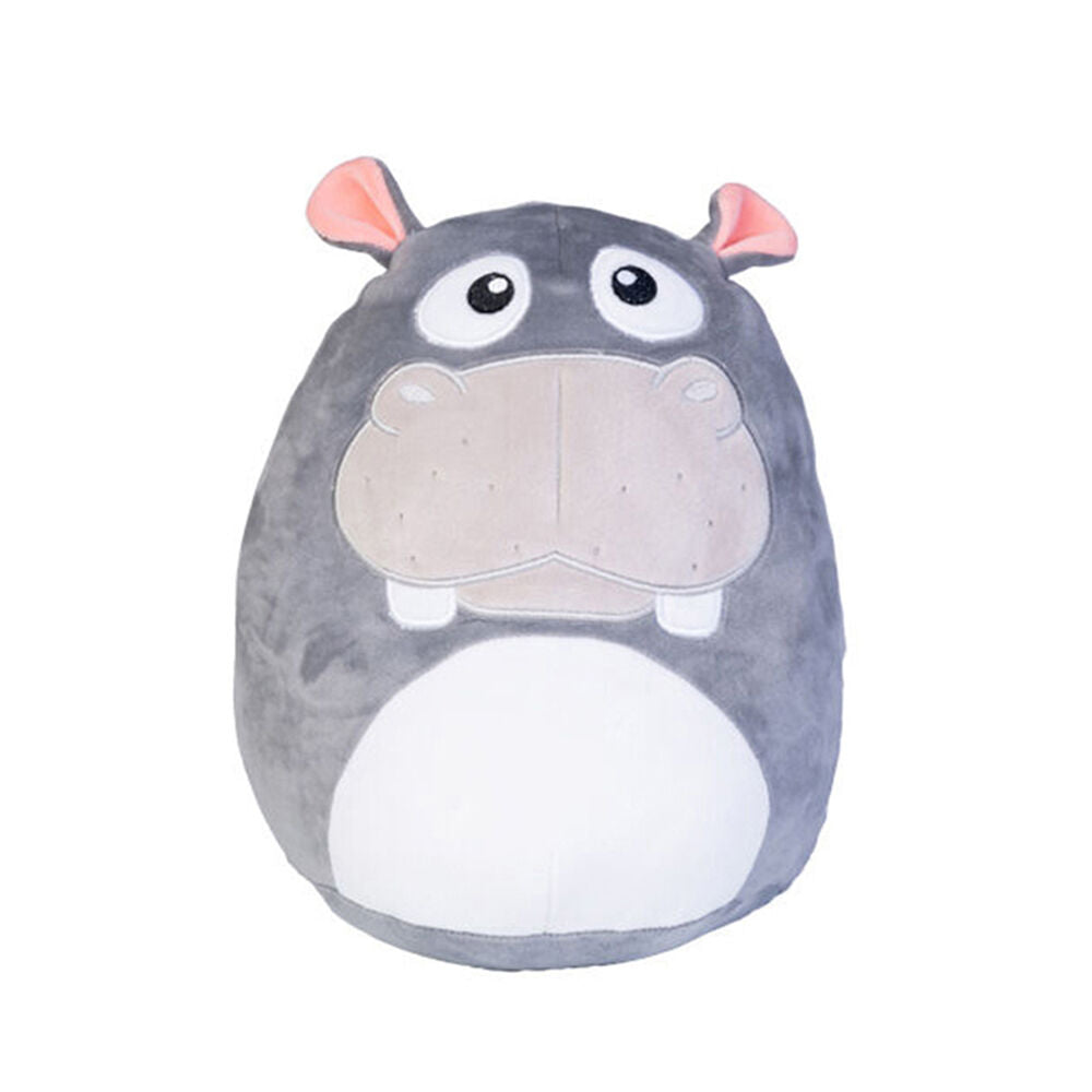 Smooshos 22x16x22cm Hippopotamus Pal Squishy Velour Plushie Kids Toy